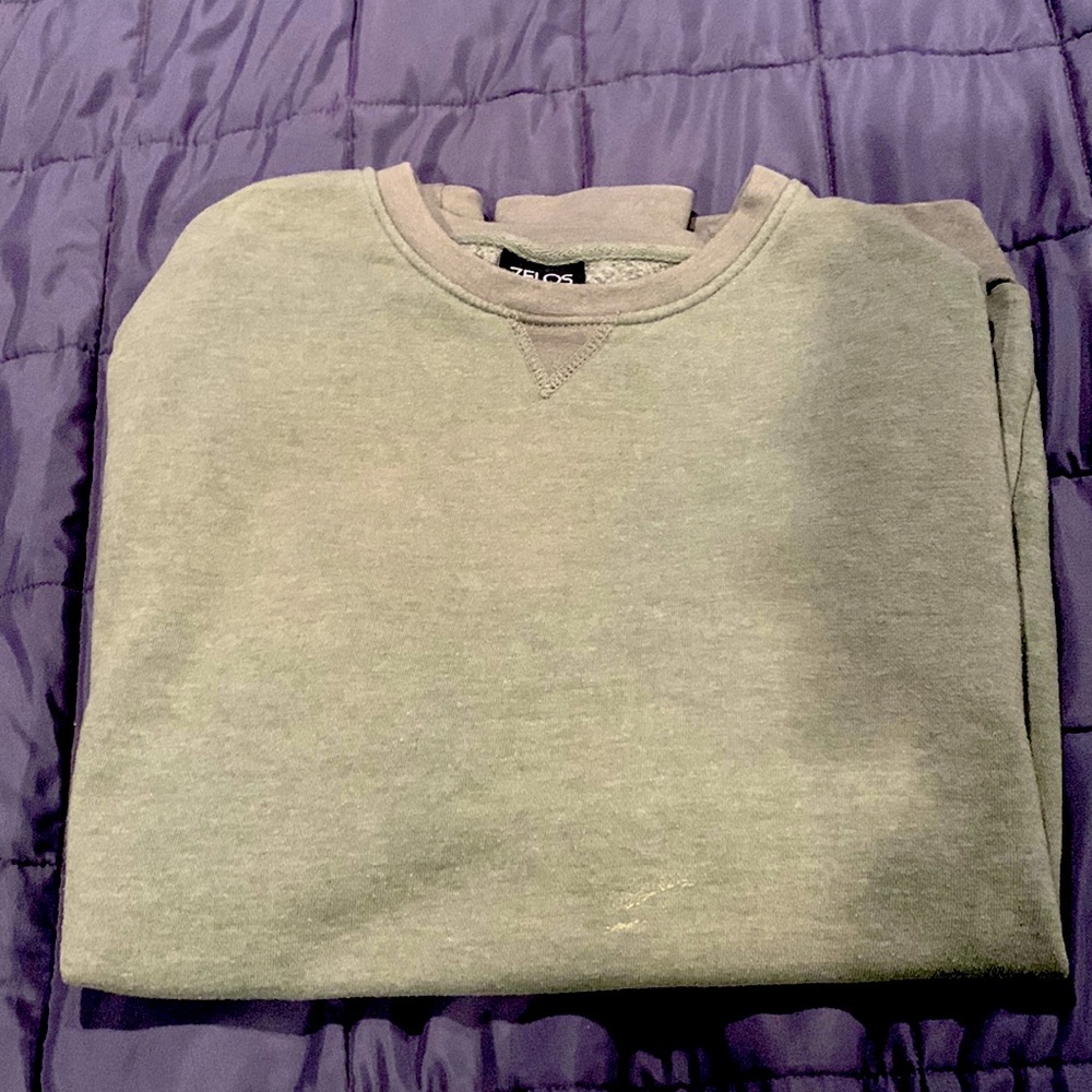 Mens lightGreen (L) Fleece Sweatshirt